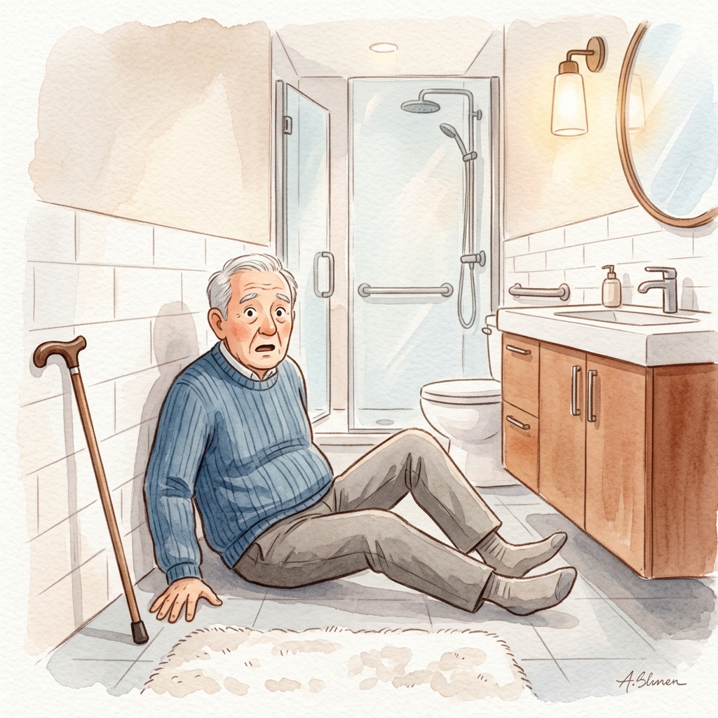 The Bathroom Fall